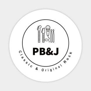 PB&J Logo BLK Magnet